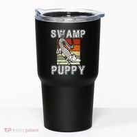 Swamp Puppy Cute Funny Sarcastic Alligator Crocodile Tumbler thumb 0
