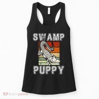 Swamp Puppy Cute Funny Sarcastic Alligator Crocodile Women's Tank Top thumb 0