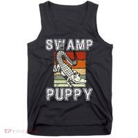 Swamp Puppy Cute Funny Sarcastic Alligator Crocodile Tank Top thumb 0