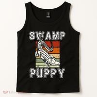 Swamp Puppy Cute Funny Sarcastic Alligator Crocodile Tank Top thumb 2