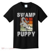 Swamp Puppy Cute Funny Sarcastic Alligator Crocodile Kids T-Shirt thumb 0
