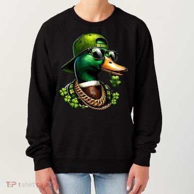 Saint Patricks Call Me Lucky Mallard Duck St Patricks Day Women's Sweatshirt
