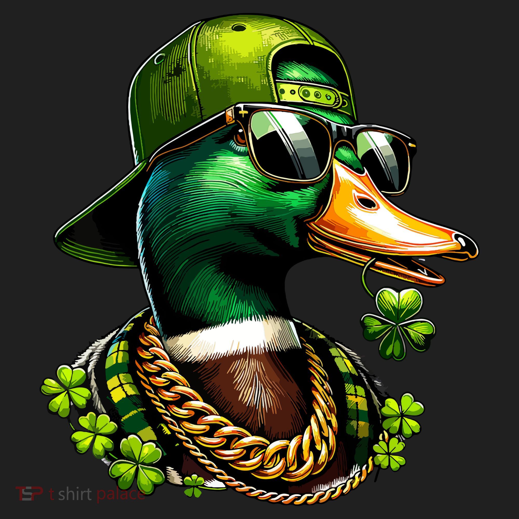Saint Patricks Call Me Lucky Mallard Duck St Patricks Day Women's Sweatshirt