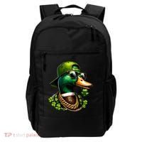Saint Patricks Call Me Lucky Mallard Duck St Patricks Day Backpack thumb 0