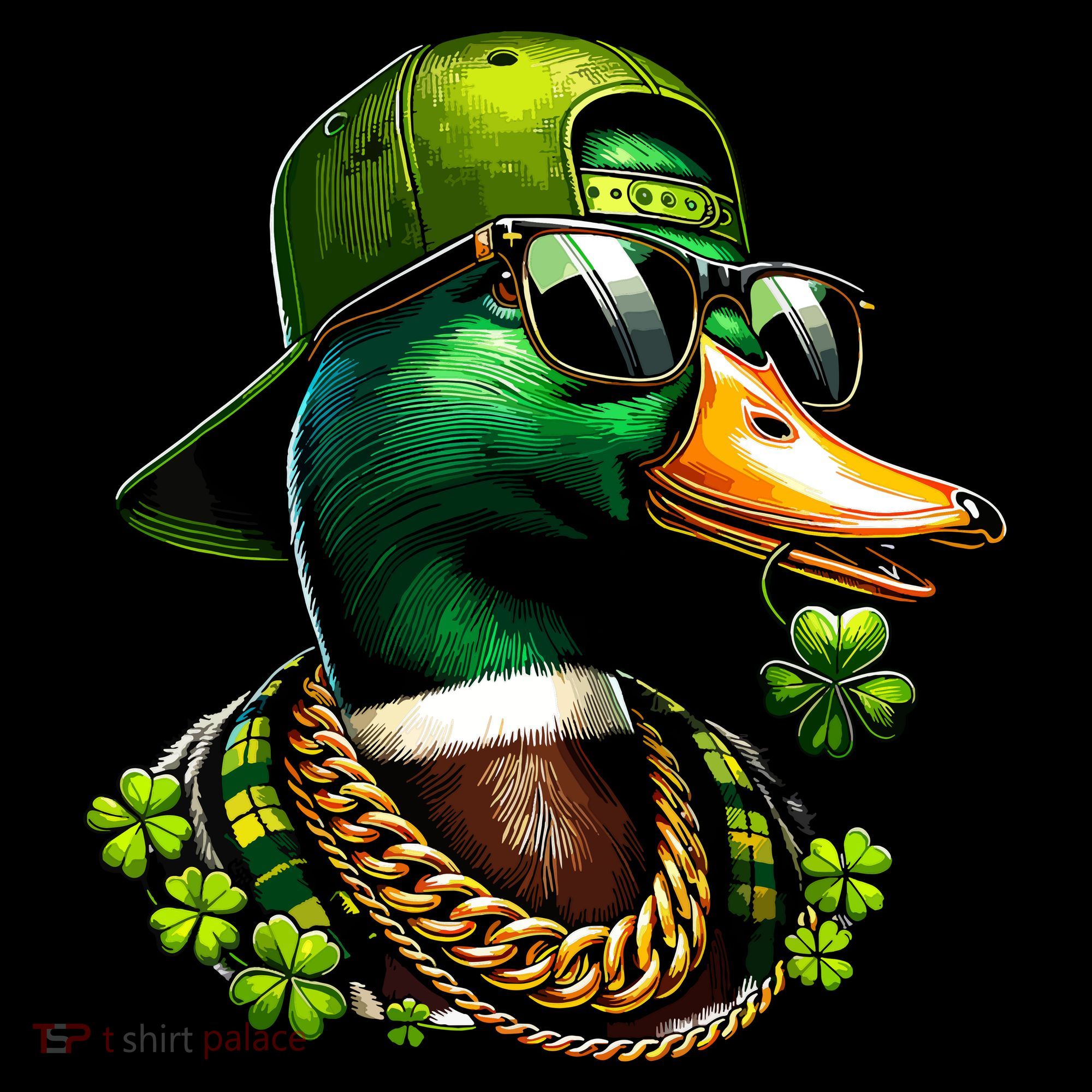 Saint Patricks Call Me Lucky Mallard Duck St Patricks Day Coaster