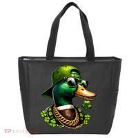 Saint Patricks Call Me Lucky Mallard Duck St Patricks Day Tote Bag thumb 0