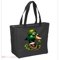 Saint Patricks Call Me Lucky Mallard Duck St Patricks Day Tote Bag thumb 2