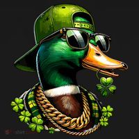 Saint Patricks Call Me Lucky Mallard Duck St Patricks Day Tote Bag thumb 4