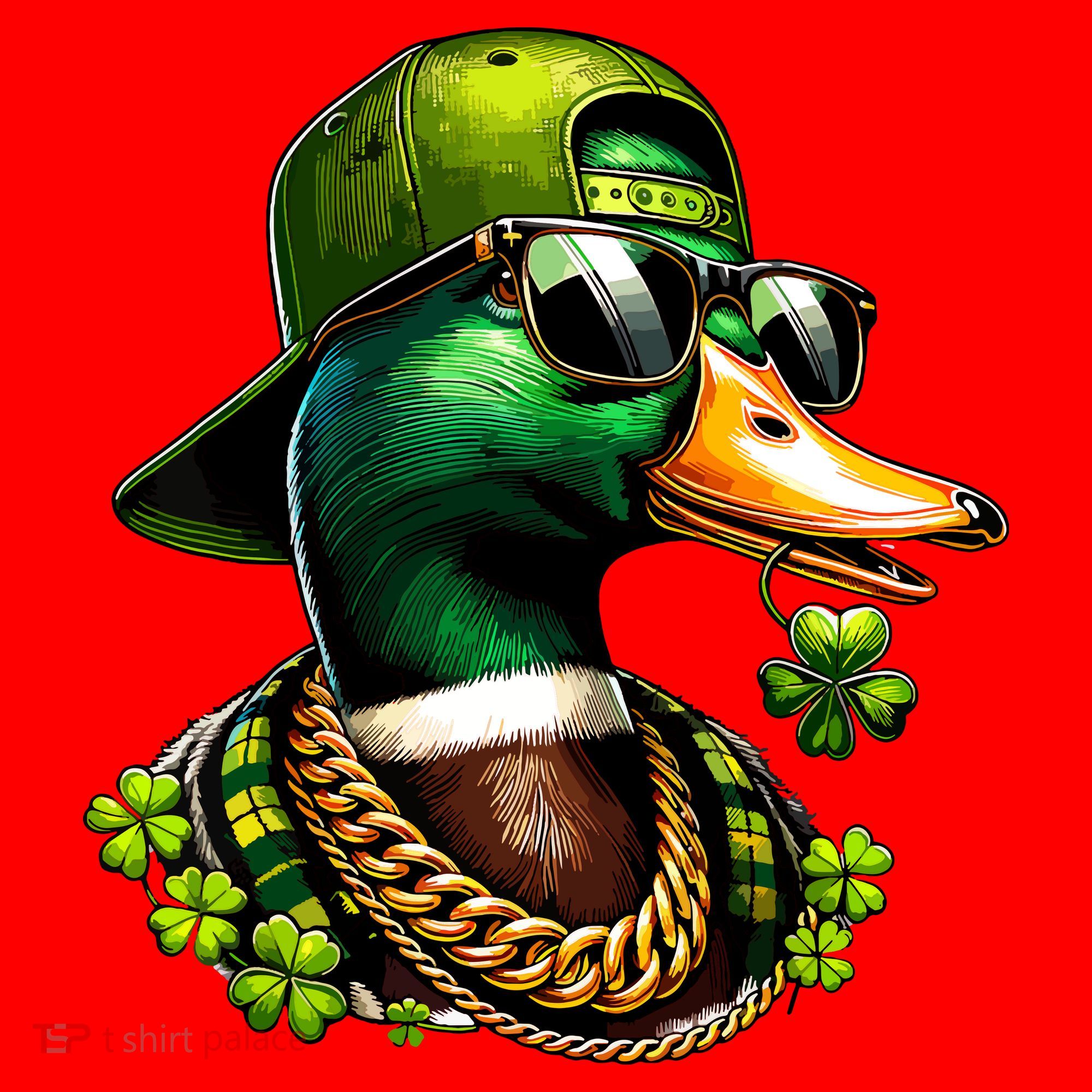 Saint Patricks Call Me Lucky Mallard Duck St Patricks Day Santa Hat