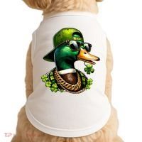 Saint Patricks Call Me Lucky Mallard Duck St Patricks Day Doggie Tank thumb 0
