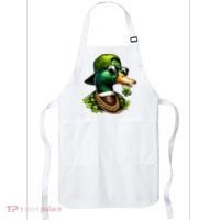 Saint Patricks Call Me Lucky Mallard Duck St Patricks Day Apron thumb 0