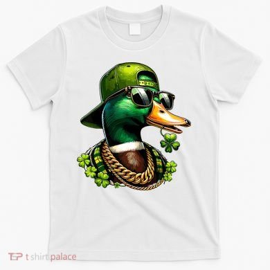 Saint Patricks Call Me Lucky Mallard Duck St Patricks Day T-Shirt