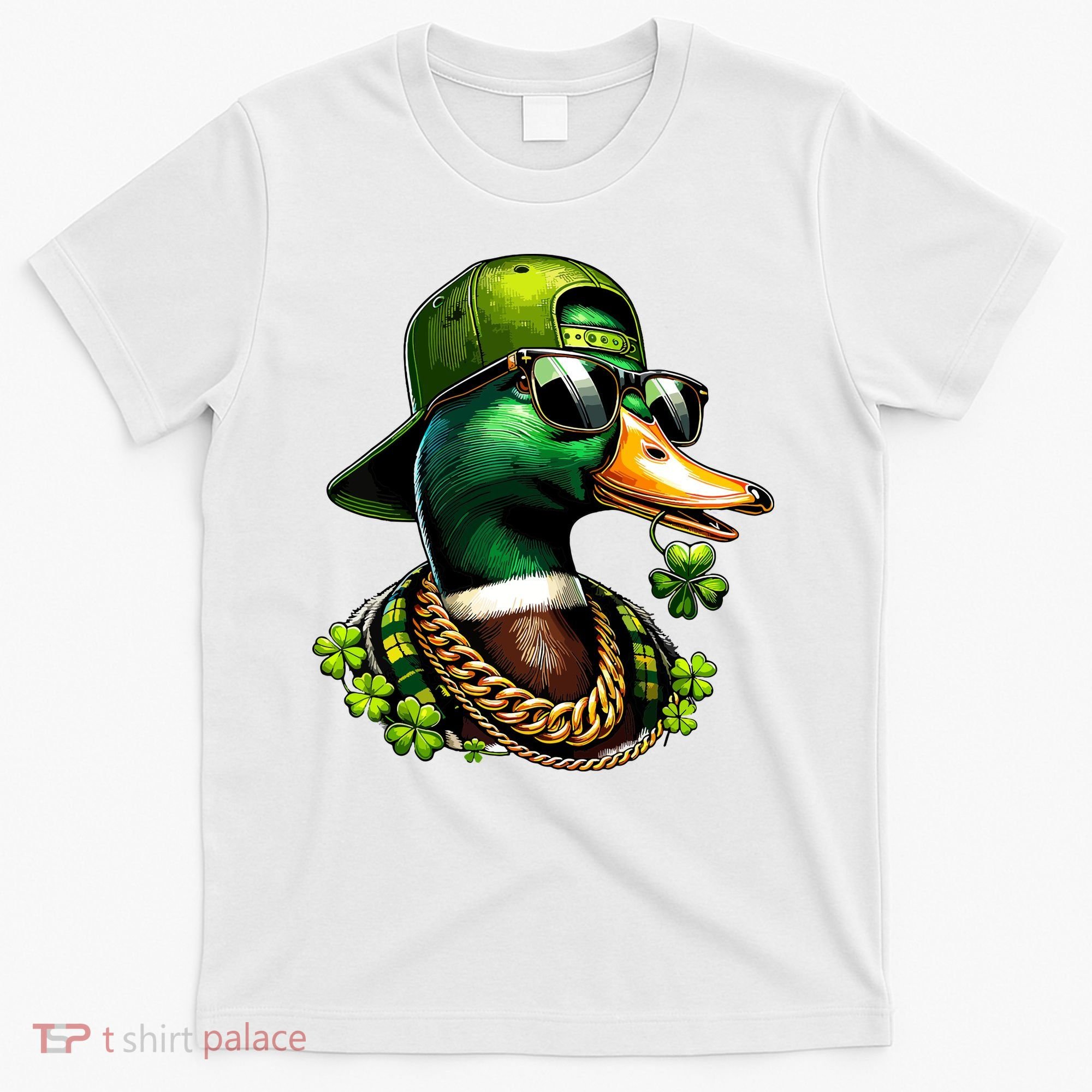 Saint Patricks Call Me Lucky Mallard Duck St Patricks Day T-Shirt