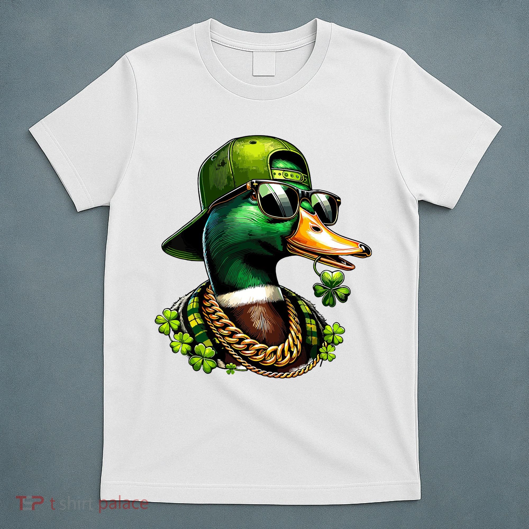Saint Patricks Call Me Lucky Mallard Duck St Patricks Day T-Shirt