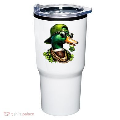 Saint Patricks Call Me Lucky Mallard Duck St Patricks Day Tumbler