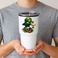 Saint Patricks Call Me Lucky Mallard Duck St Patricks Day Tumbler thumb 2