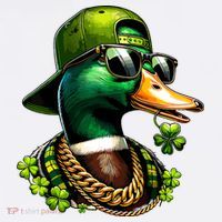 Saint Patricks Call Me Lucky Mallard Duck St Patricks Day Mousepad thumb 1