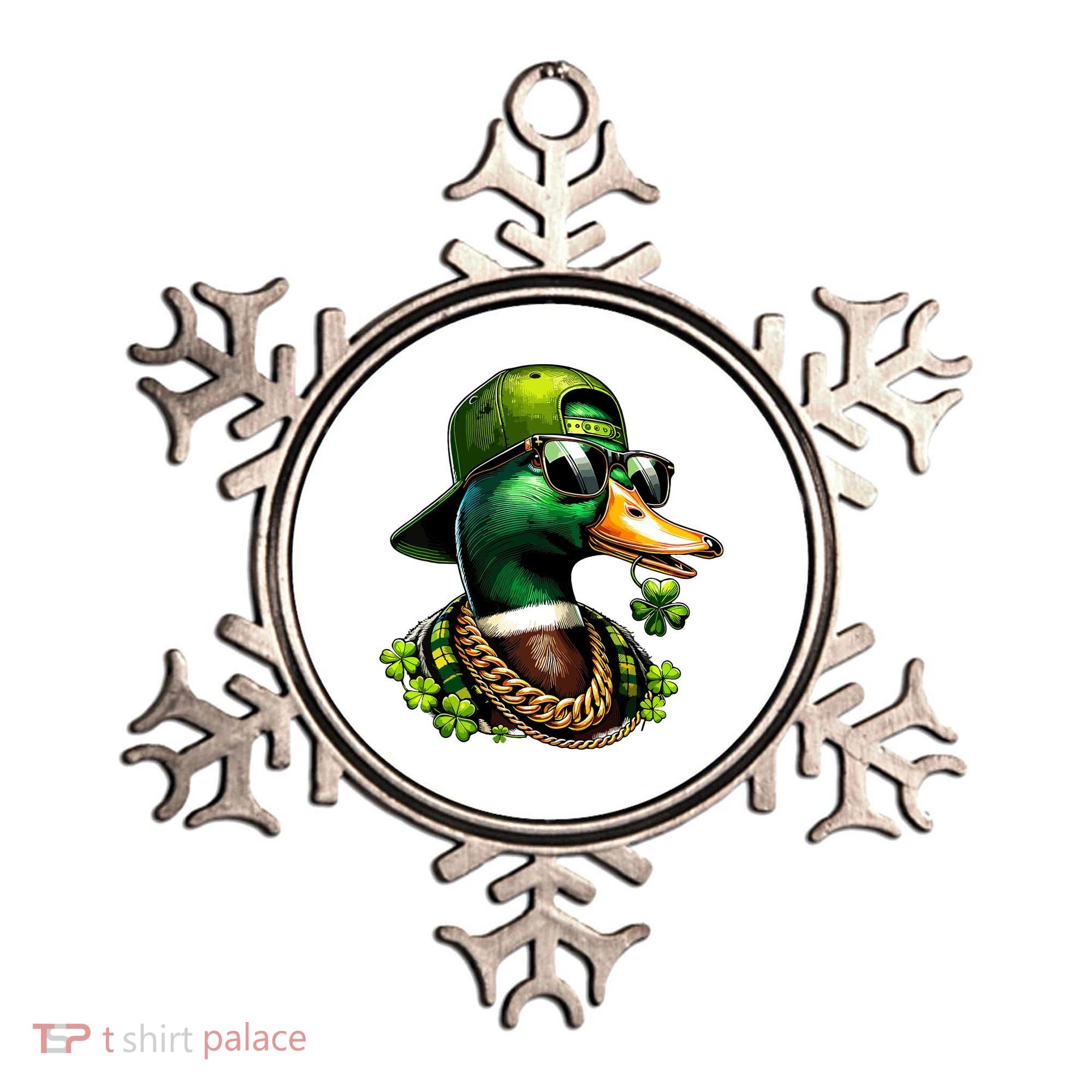 Saint Patricks Call Me Lucky Mallard Duck St Patricks Day Ornament