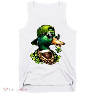 Saint Patricks Call Me Lucky Mallard Duck St Patricks Day Tank Top