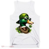 Saint Patricks Call Me Lucky Mallard Duck St Patricks Day Tank Top thumb 0
