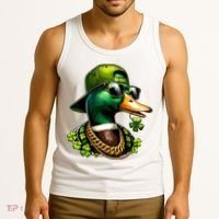 Saint Patricks Call Me Lucky Mallard Duck St Patricks Day Tank Top thumb 3