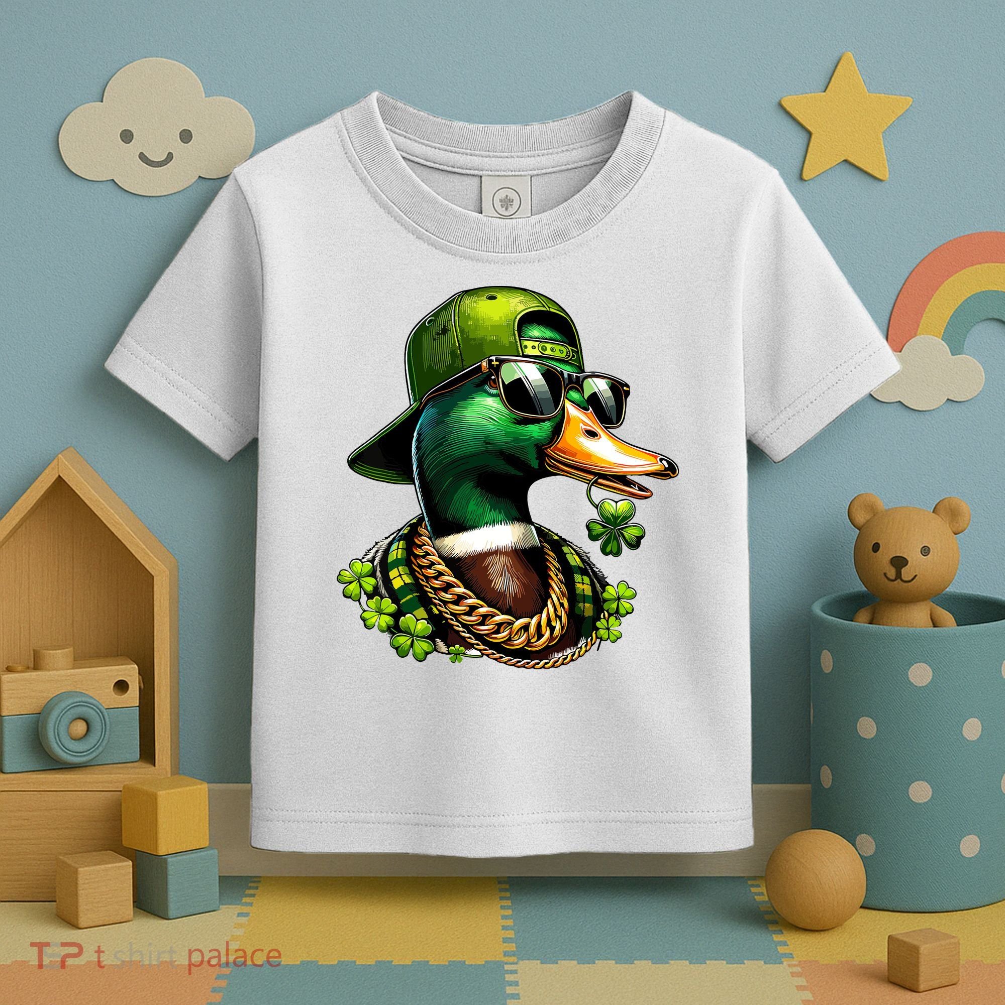 Saint Patricks Call Me Lucky Mallard Duck St Patricks Day Toddler T-Shirt