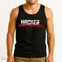 Security Professional Cybersecurity Cyber Hacker Hacking Tank Top thumb 3