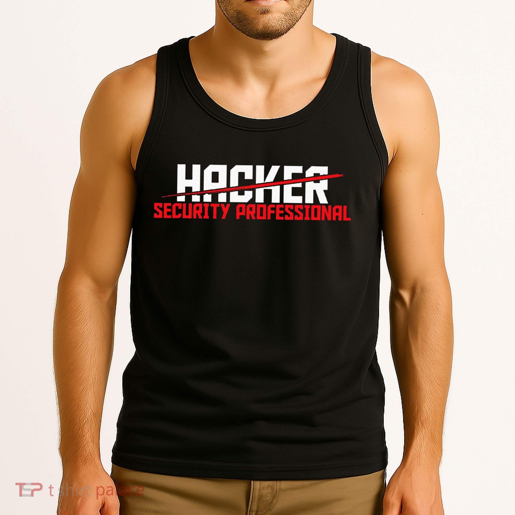 Security Professional Cybersecurity Cyber Hacker Hacking Tank Top