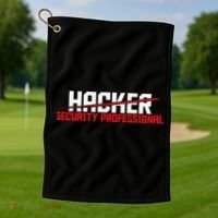 Security Professional Cybersecurity Cyber Hacker Hacking Golf Towel thumb 1