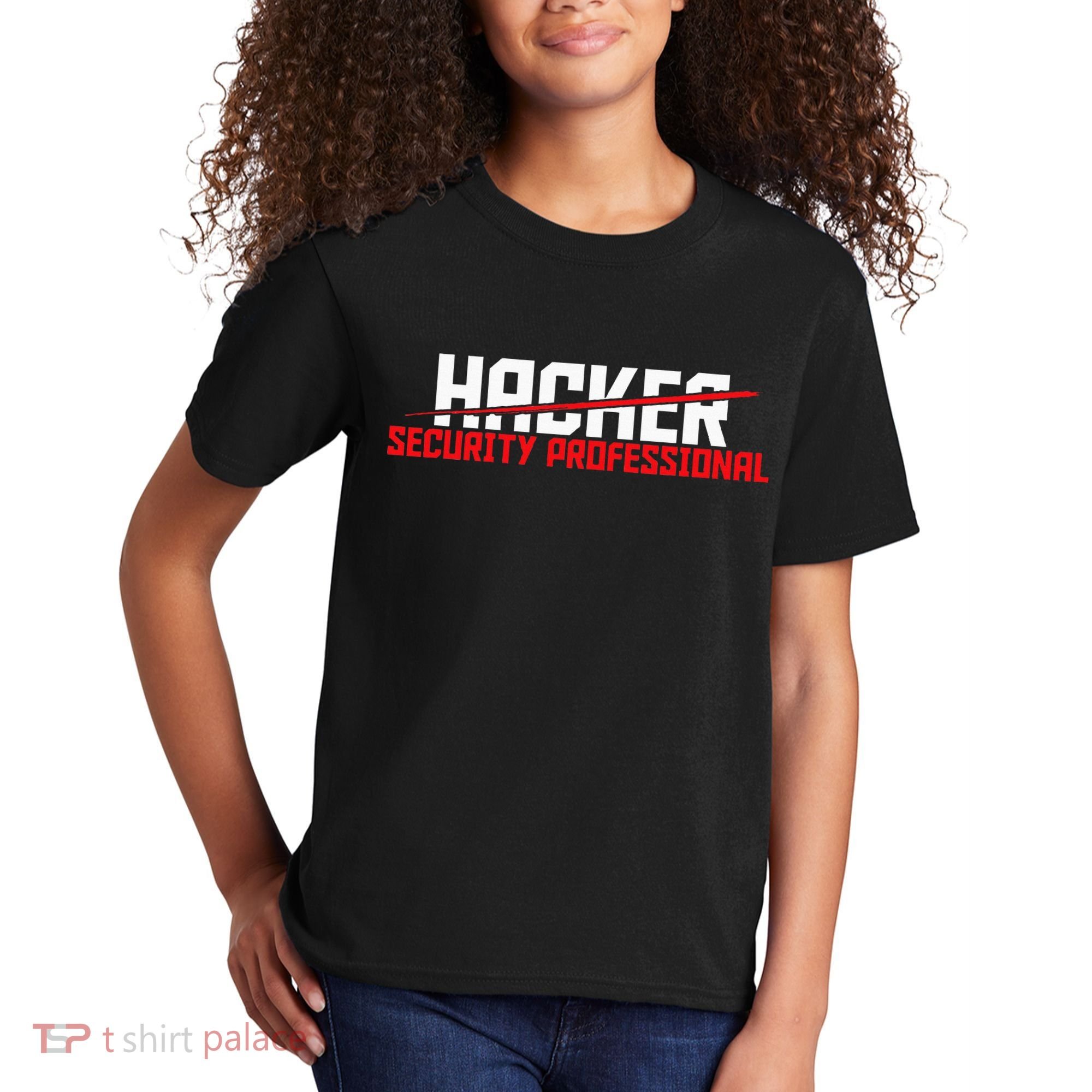 Security Professional Cybersecurity Cyber Hacker Hacking Kids T-Shirt