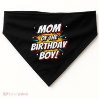 Superhero Party Comics Birthday Mom Of Birthday Boy USA-Made Doggie Bandana thumb 0