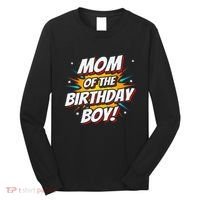 Superhero Party Comics Birthday Mom Of Birthday Boy Long Sleeve Shirt thumb 0