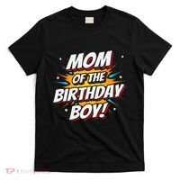 Superhero Party Comics Birthday Mom Of Birthday Boy T-Shirt thumb 0