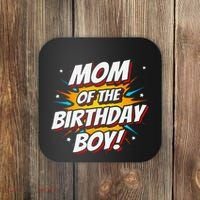 Superhero Party Comics Birthday Mom Of Birthday Boy Coaster thumb 0