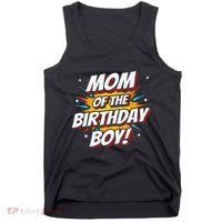 Superhero Party Comics Birthday Mom Of Birthday Boy Tank Top thumb 0