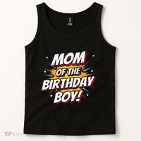 Superhero Party Comics Birthday Mom Of Birthday Boy Tank Top thumb 2