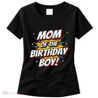 Superhero Party Comics Birthday Mom Of Birthday Boy Women's T-Shirt thumb 0