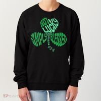 St Patrick's Clover Day Not Lucky Simply Blessed Romans 4:7-8 Women's Sweatshirt thumb 0