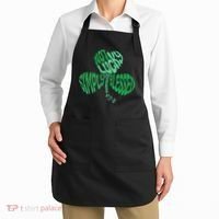 St Patrick's Clover Day Not Lucky Simply Blessed Romans 4:7-8 Apron thumb 2
