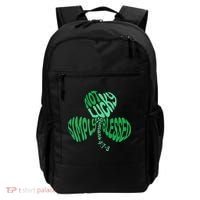 St Patrick's Clover Day Not Lucky Simply Blessed Romans 4:7-8 Backpack thumb 0