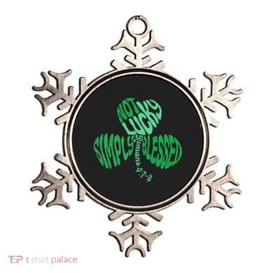 St Patrick's Clover Day Not Lucky Simply Blessed Romans 4:7-8 Ornament