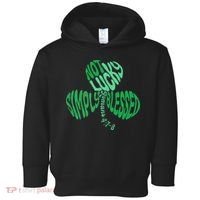 St Patrick's Clover Day Not Lucky Simply Blessed Romans 4:7-8 Toddler Hoodie thumb 0