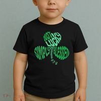 St Patrick's Clover Day Not Lucky Simply Blessed Romans 4:7-8 Toddler T-Shirt thumb 2