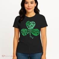 St Patrick's Clover Day Not Lucky Simply Blessed Romans 4:7-8 Women's T-Shirt thumb 4