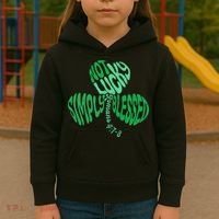 St Patrick's Clover Day Not Lucky Simply Blessed Romans 4:7-8 Kids Hoodie thumb 3