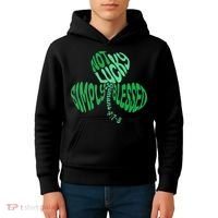 St Patrick's Clover Day Not Lucky Simply Blessed Romans 4:7-8 Kids Hoodie thumb 4