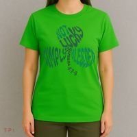 St Patrick's Clover Day Not Lucky Simply Blessed Romans 4:7-8 T-Shirt thumb 4