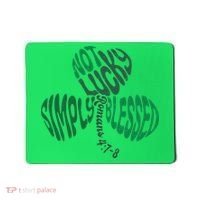 St Patrick's Clover Day Not Lucky Simply Blessed Romans 4:7-8 Mousepad thumb 0