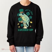 St Patricks Day Let's Get Lucked Up Frog Women's Sweatshirt thumb 0