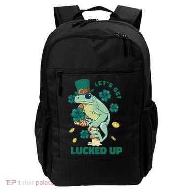 St Patricks Day Let's Get Lucked Up Frog Backpack